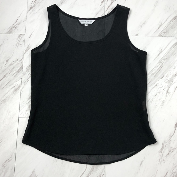 Cline-Kolarek Tops - Cline-Kolarek Sheer Black Top Size Small EUC